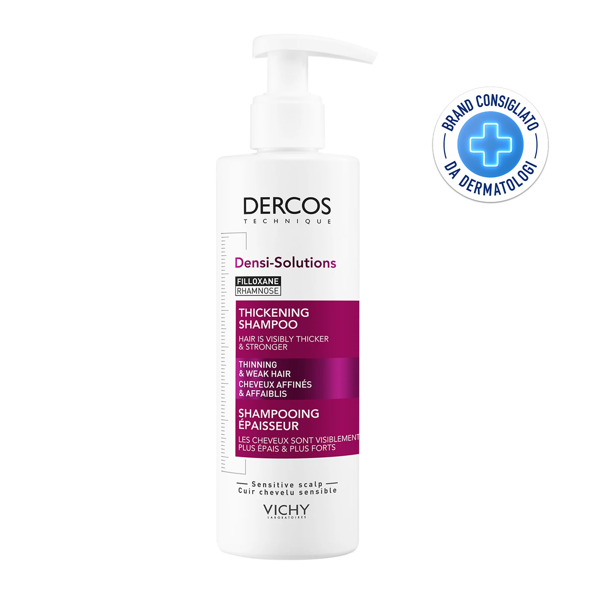 Vichy Dercos Densi-Solution Shampoo 250 Ml Rigenera spessore