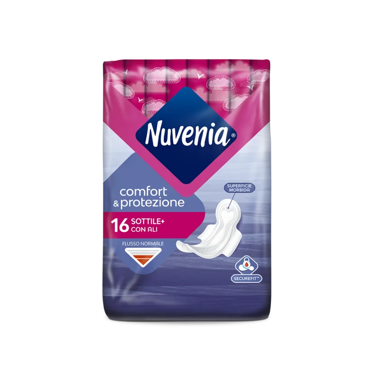 Nuvenia Sottile 16 Pezzi Assorbenti con Ali