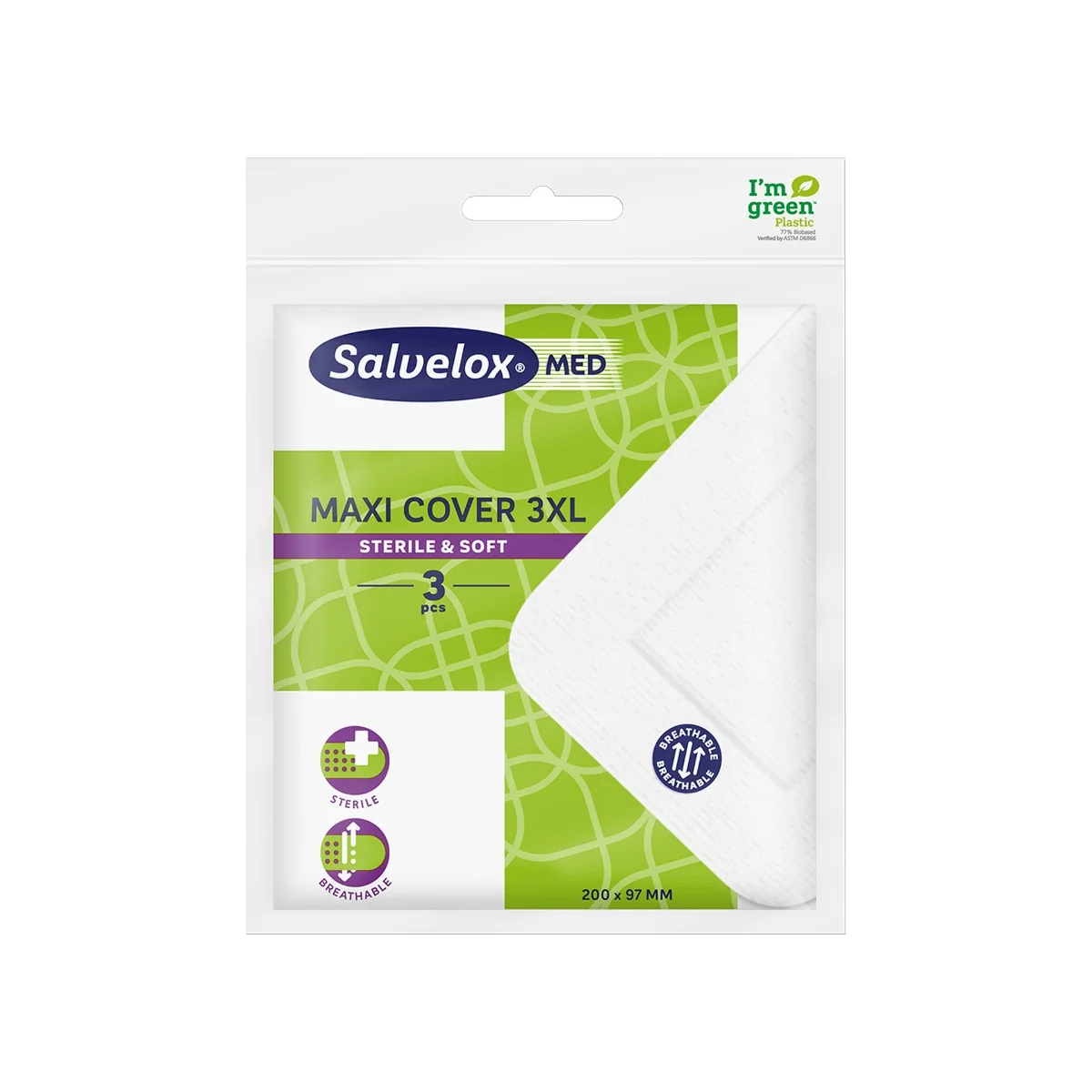 Salvelox Compressa Adesiva 3Xl 3Pz Medicazione