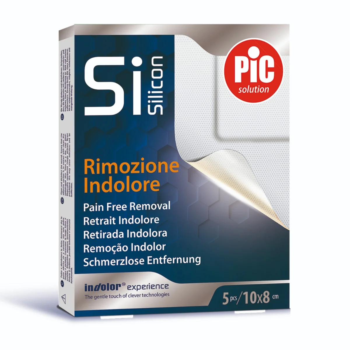 Pic Cerotti Silicon Post Operazione 10x8 cm 5 Pezzi Rimozione Indolore