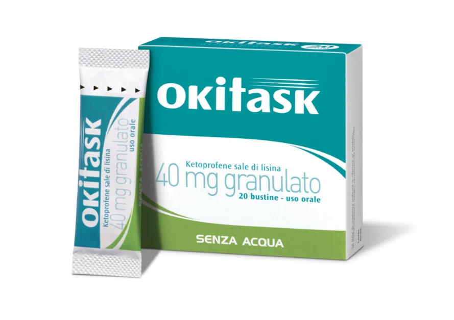 Okitask Soluzione Orale Granulato 20 Bustine 40 mg Antinfiammatorio
