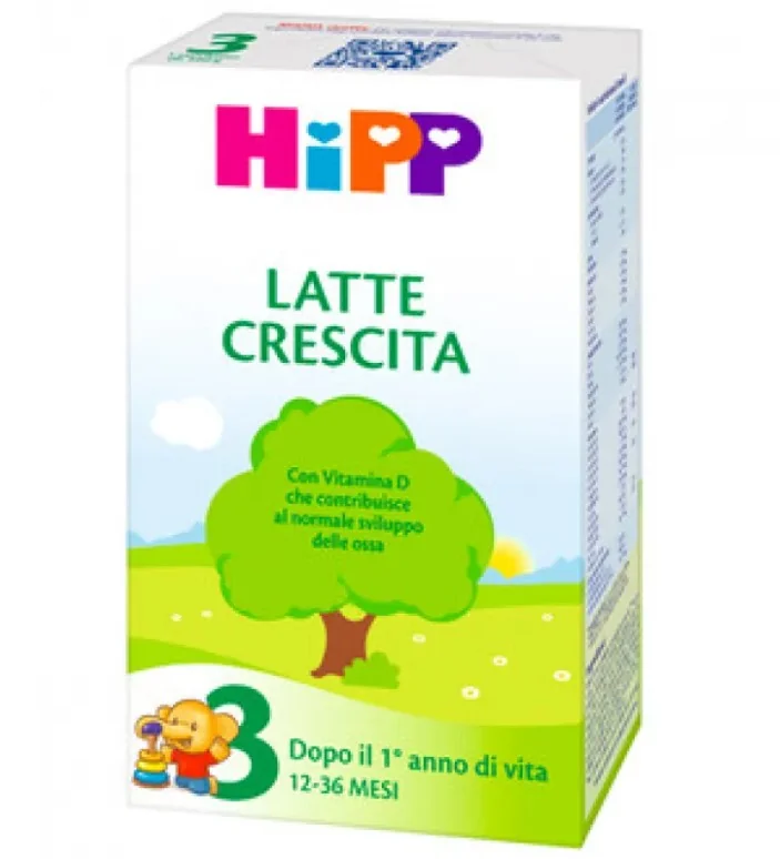 Hipp 3 Latte Crescita 500 G per Bambini con 1 anno di Età
