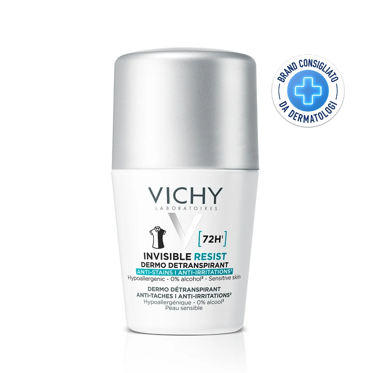 Vichy Deo Roll On 72H Invisibile 50 Ml Protezione Duratura