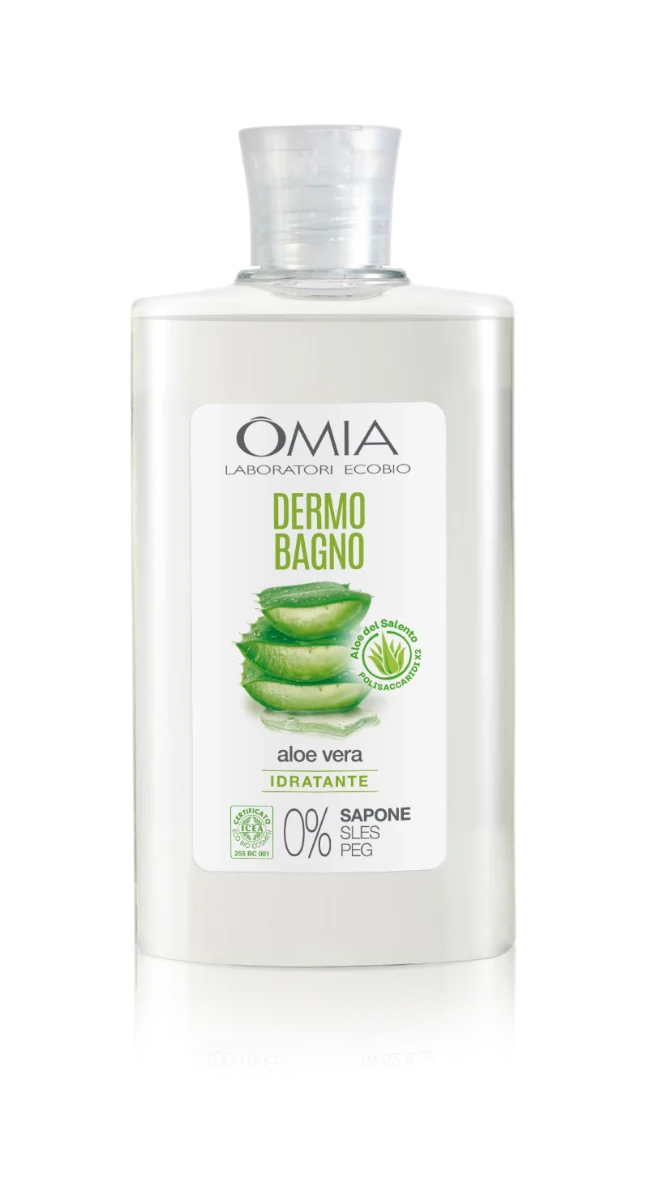 Omia Dermobagno Ecobio con Aloe Vera e Vitamina E per Pelle Secca o Delicata 400 ml
