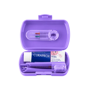 Curaprox Travel Set Kids Viola Igiene Orale Bambini