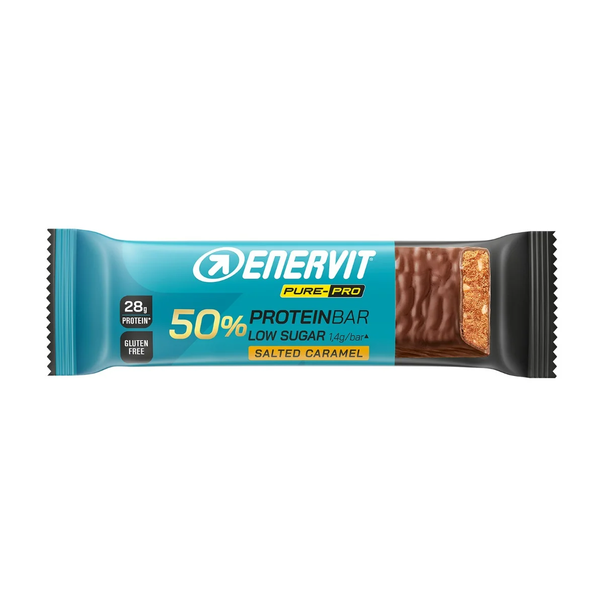 Enervit Pure Pro Bar 50% Salted Caramel 55 G Senza Glutine