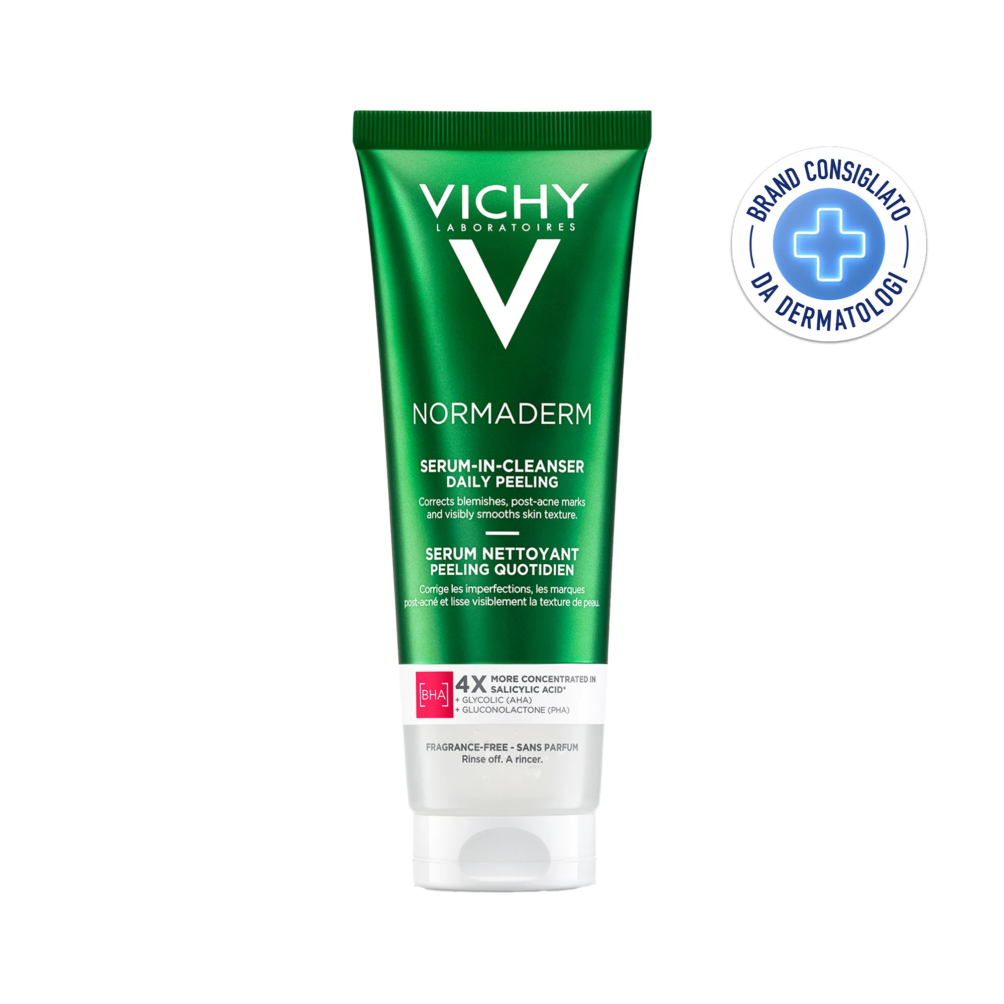 Vichy Normaderm No Peel Cleanser 125 Ml Detergente viso delicato