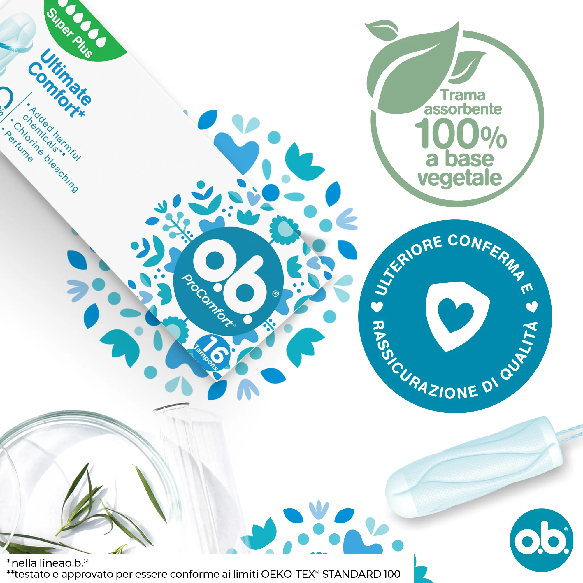 O.B. ProComfort Super Plus 16 Assorbenti Interni Libertà Movimento