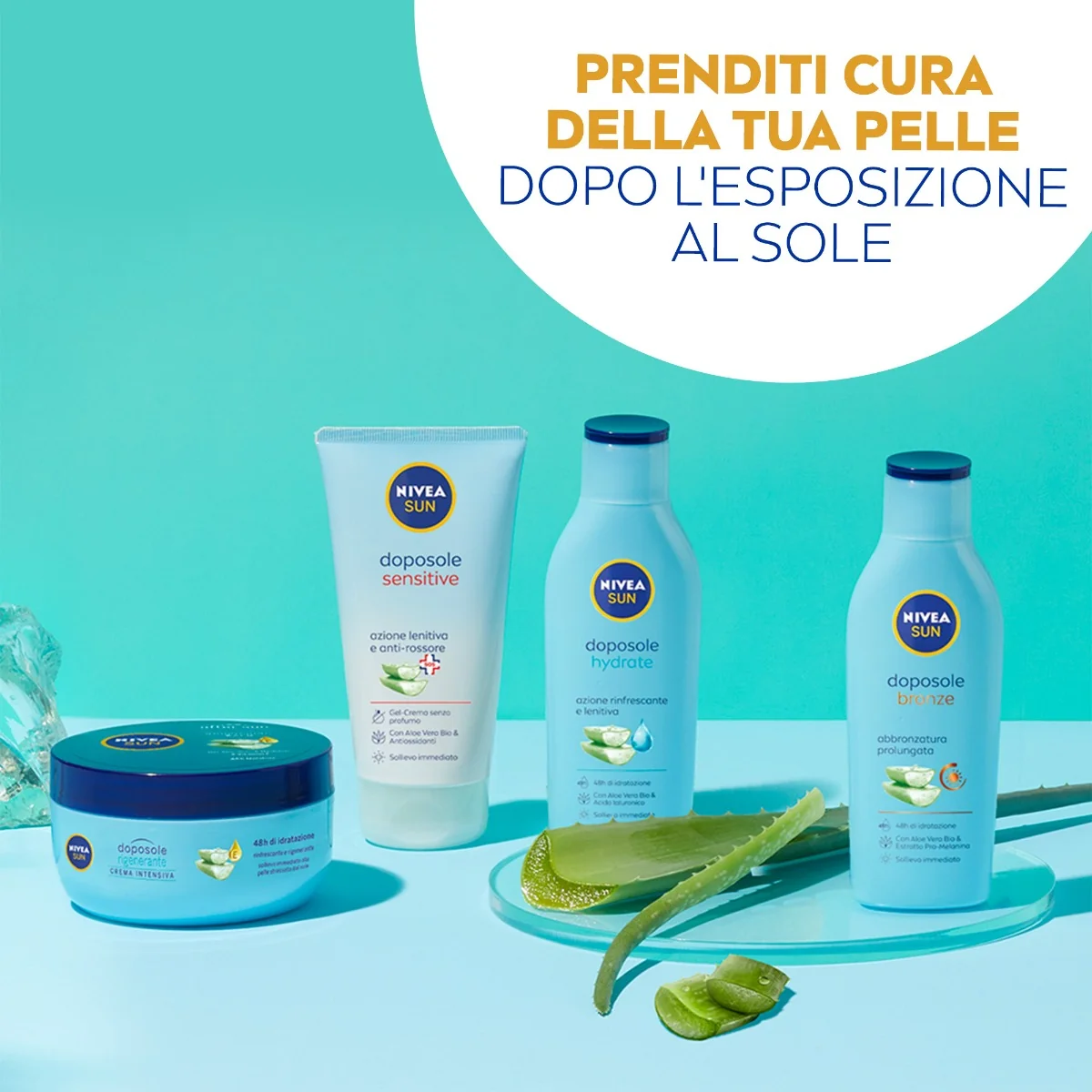Nivea Sun Latte Doposole Hydrate 200 ml Rinfrescante e idratante
