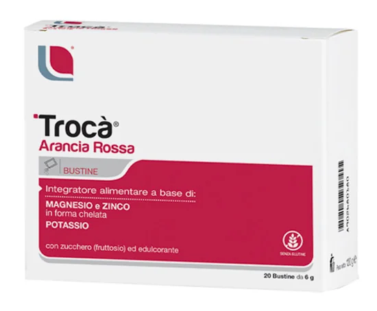 Troca' Arancia Rossa 20 Bustine Integratore di Magnesio e Zinco