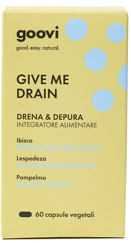 Goovi Give Me Drain 60 Capsule Vegetali Benessere del Microcircolo