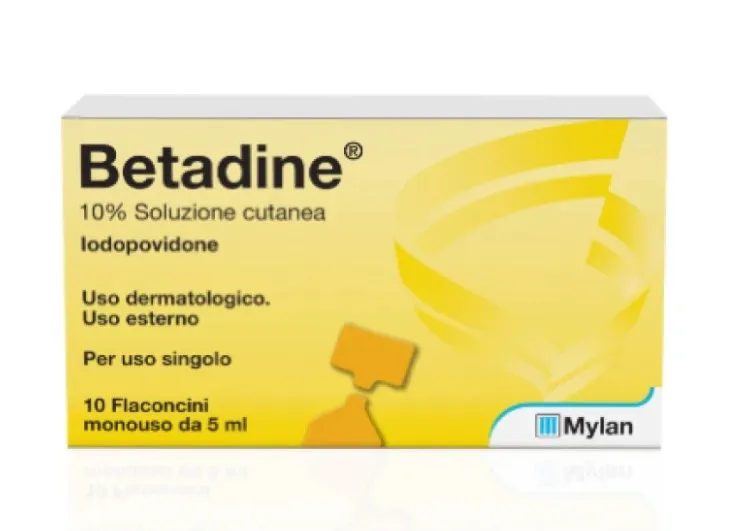 Betadine Soluzione Cutanea 10 Flaconcini 5 ml 10%
