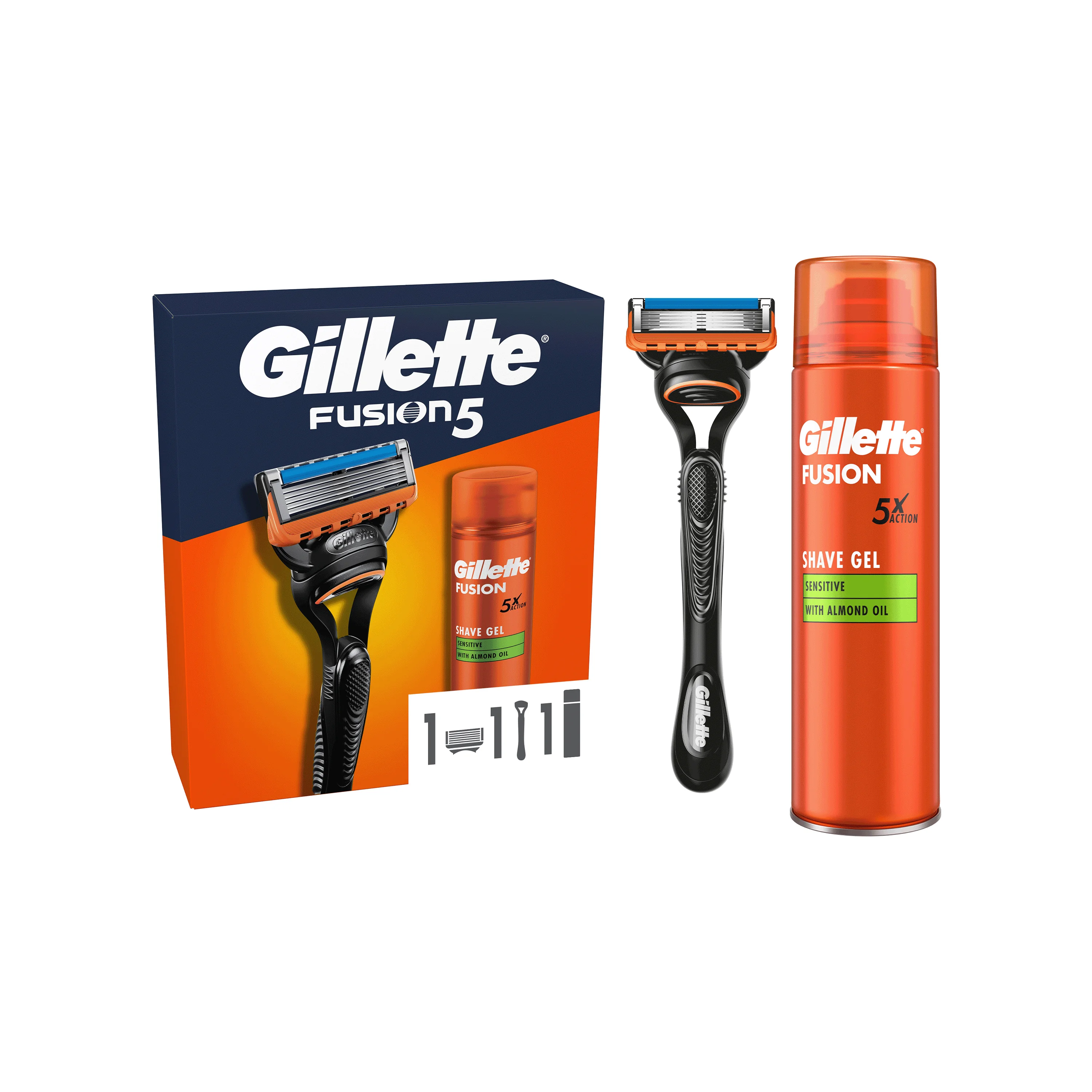 Gillette Gift Set Fusio+Gel Barba Perfetta