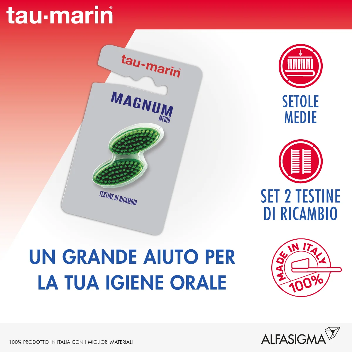 Taumarin Testina Ricambio Magnum