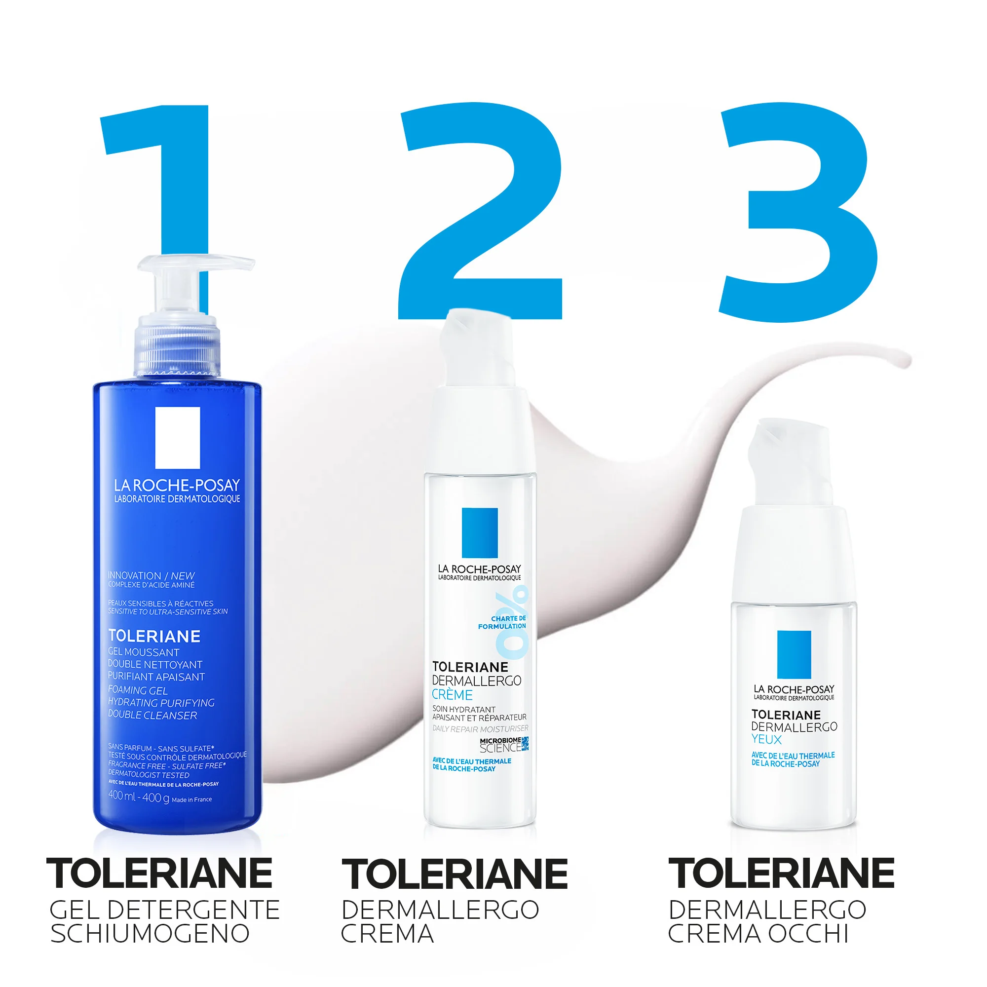 La Roche Posay Toleriane Gel Detergente 400 Ml Idratante e purificante