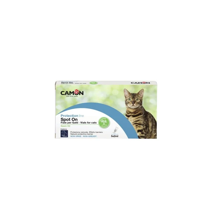Fiale Spoton Per Gatti All'Olio Di Neem 2Ml
