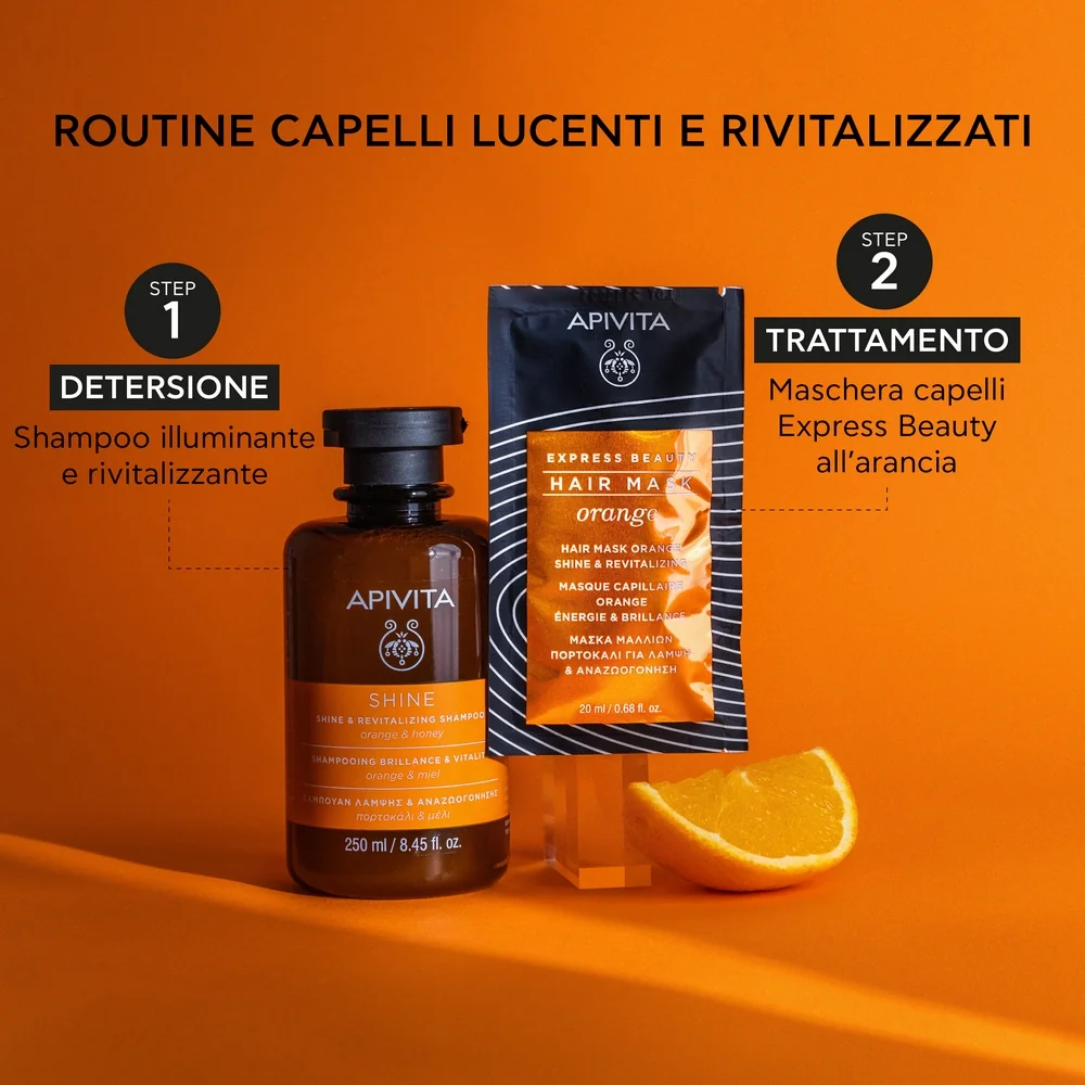 Apivita Express Mask Shine & Revitaling Orange 20 Ml Maschera Illuminante
