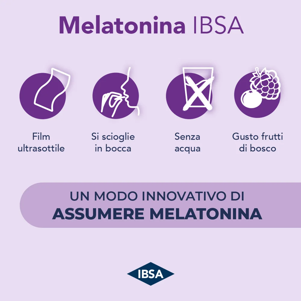 Melatonina Ibsa 30 Film Orali Stress e Insonnia