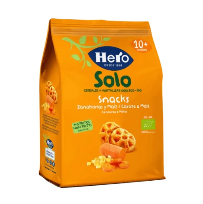 Hero Baby Solo Snack Carota Mais 40 g Alimento per Bambini