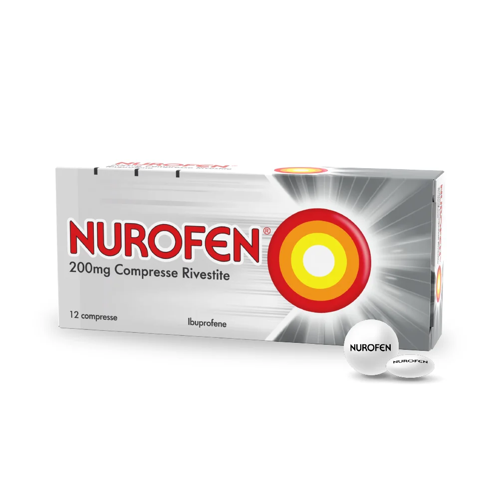 Nurofen 200 mg Ibuprofene 12 Compresse Rivestite Antinfiammatorio