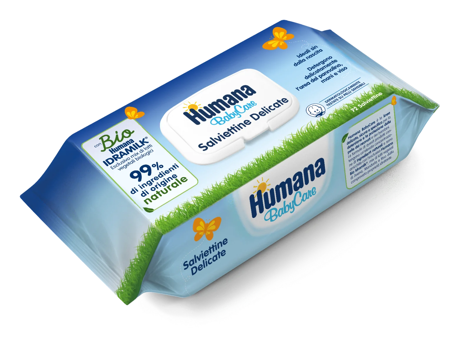 Humana Bc Salviette 72 Pezzi