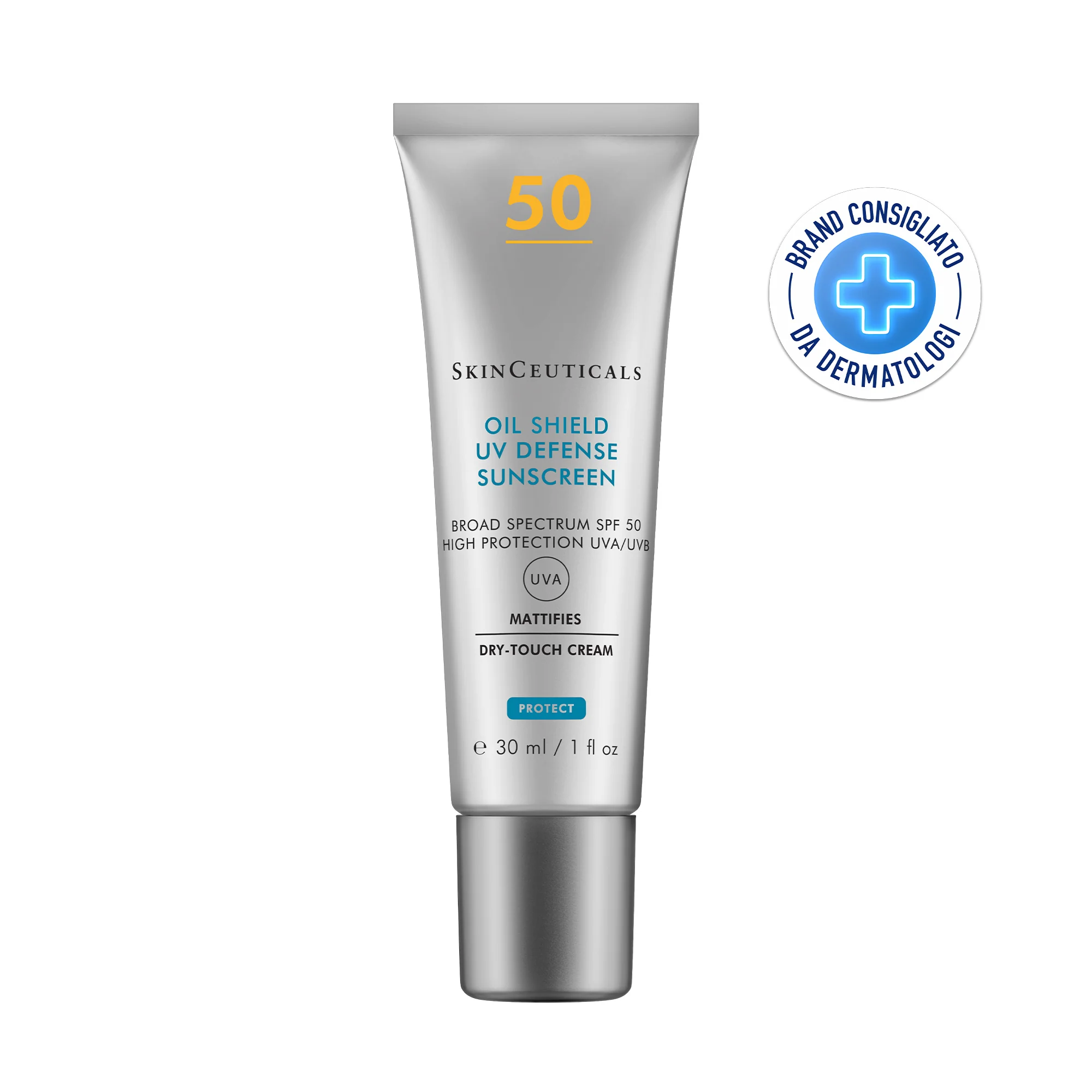 Skinceuticals Oil Shield UV Defense Sunscreen 30 ml Crema Solare Mat per Pelli Grasse