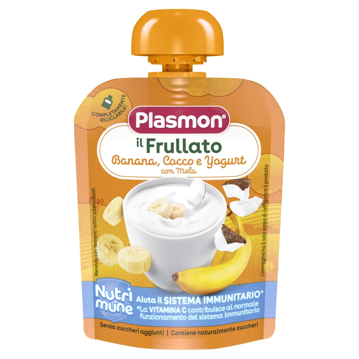 Frullati Nutrimune - Banana Cocco Yogurt 85 g Alimento per l'infanzia