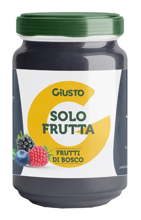Giusto Solo Frutta Marmellata Frutti Di Bosco 220 g 100% da frutta