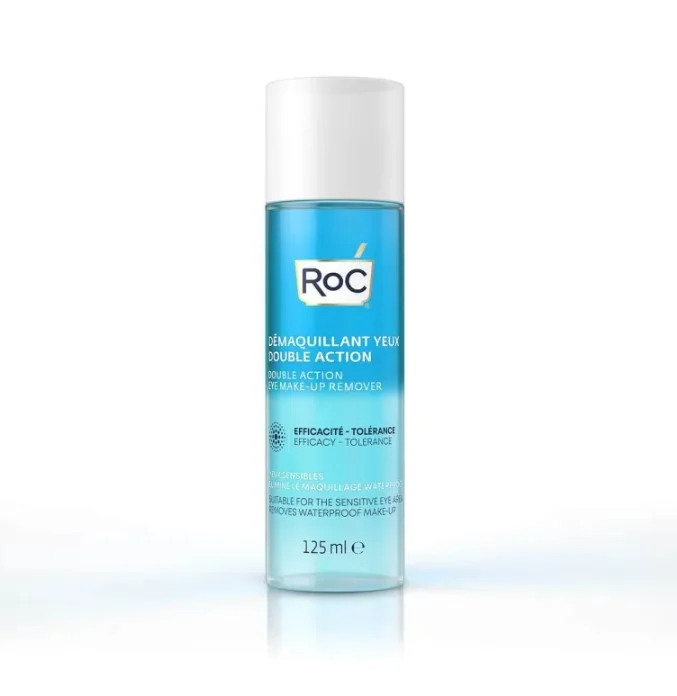 RoC Cleansers Struccante Occhi Bifasico 125 ml Elimina Trucco a Lunga Tenuta
