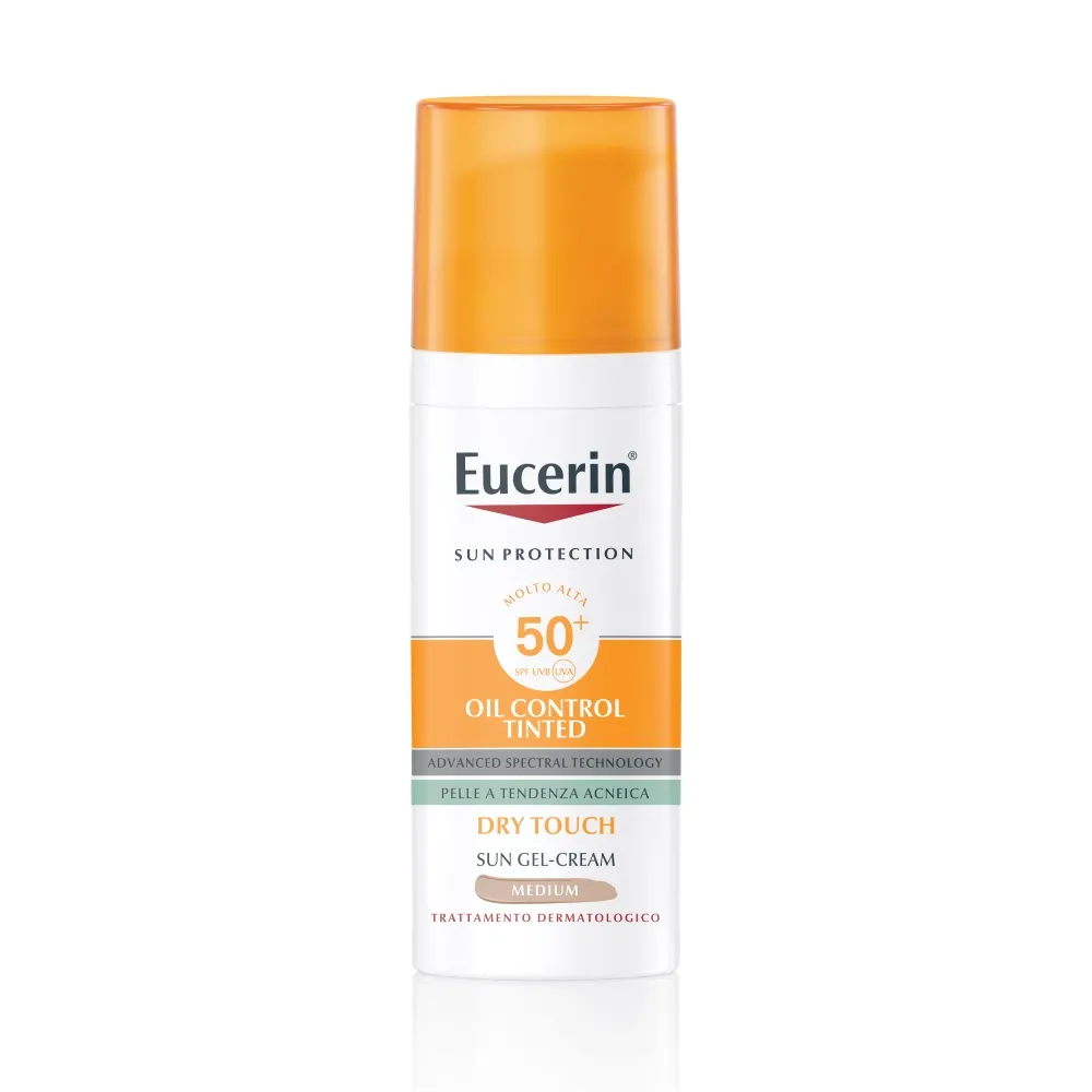 Eucerin Sun Oil Control Tinted Cream Spf50+ 50 Ml Protezione Viso Colorata