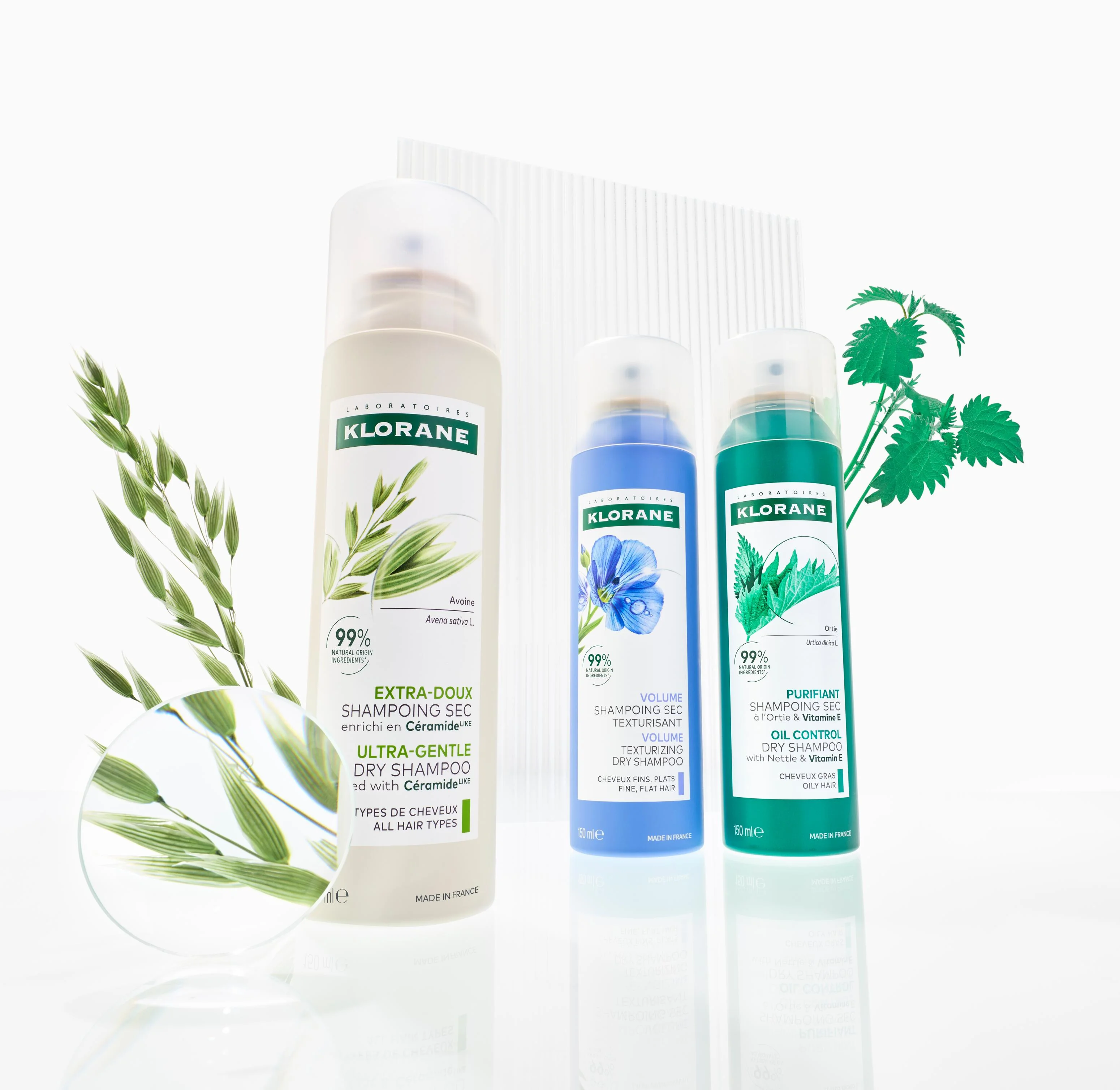 Klorane Shampoo Secco Extra-Delicato all’Avena & Ceramideᴸᴵᴷᴱ 150 ml Tutti i Tipi di Capelli