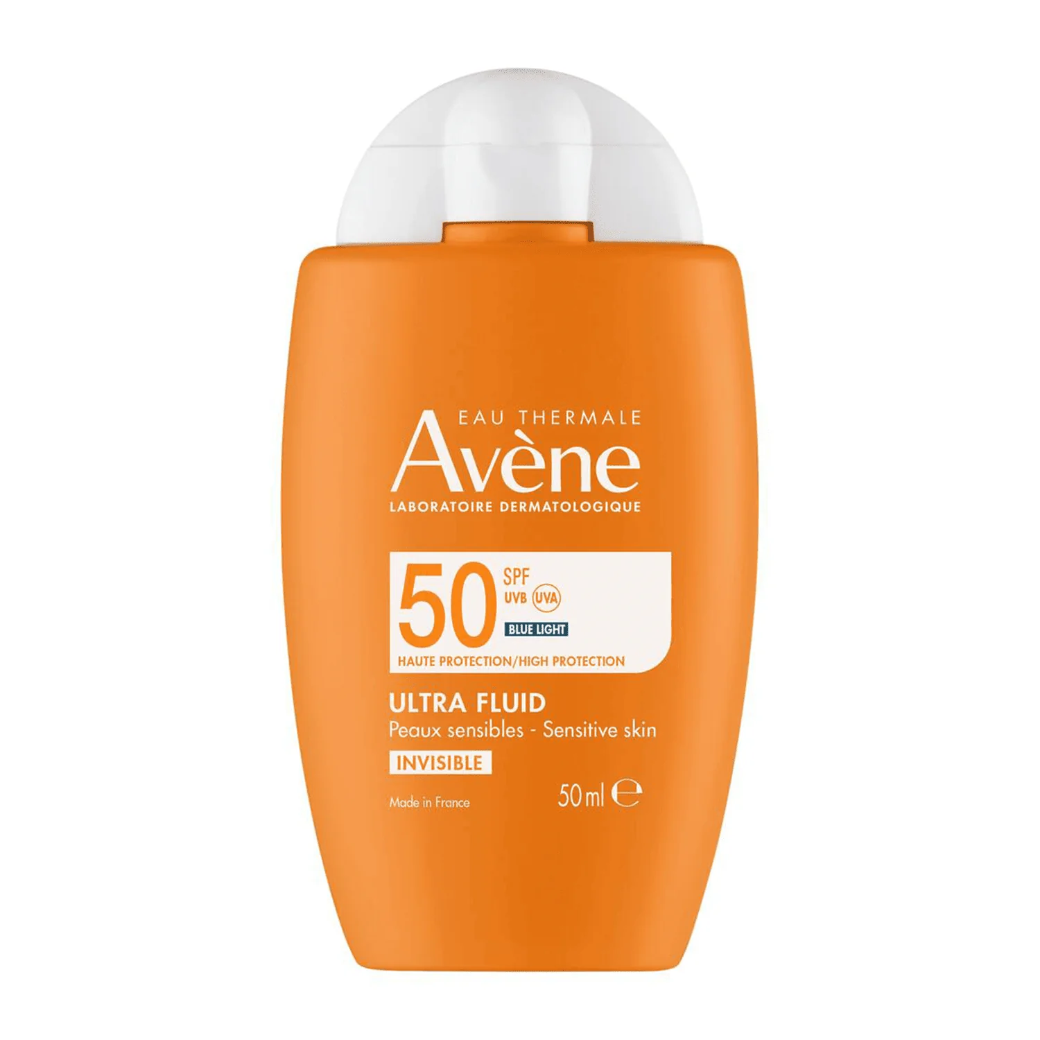 Eau Thermale Avène Ultra Fluid Invisibile Alta Protezione SPF50 50 ml Pelle Sensibile