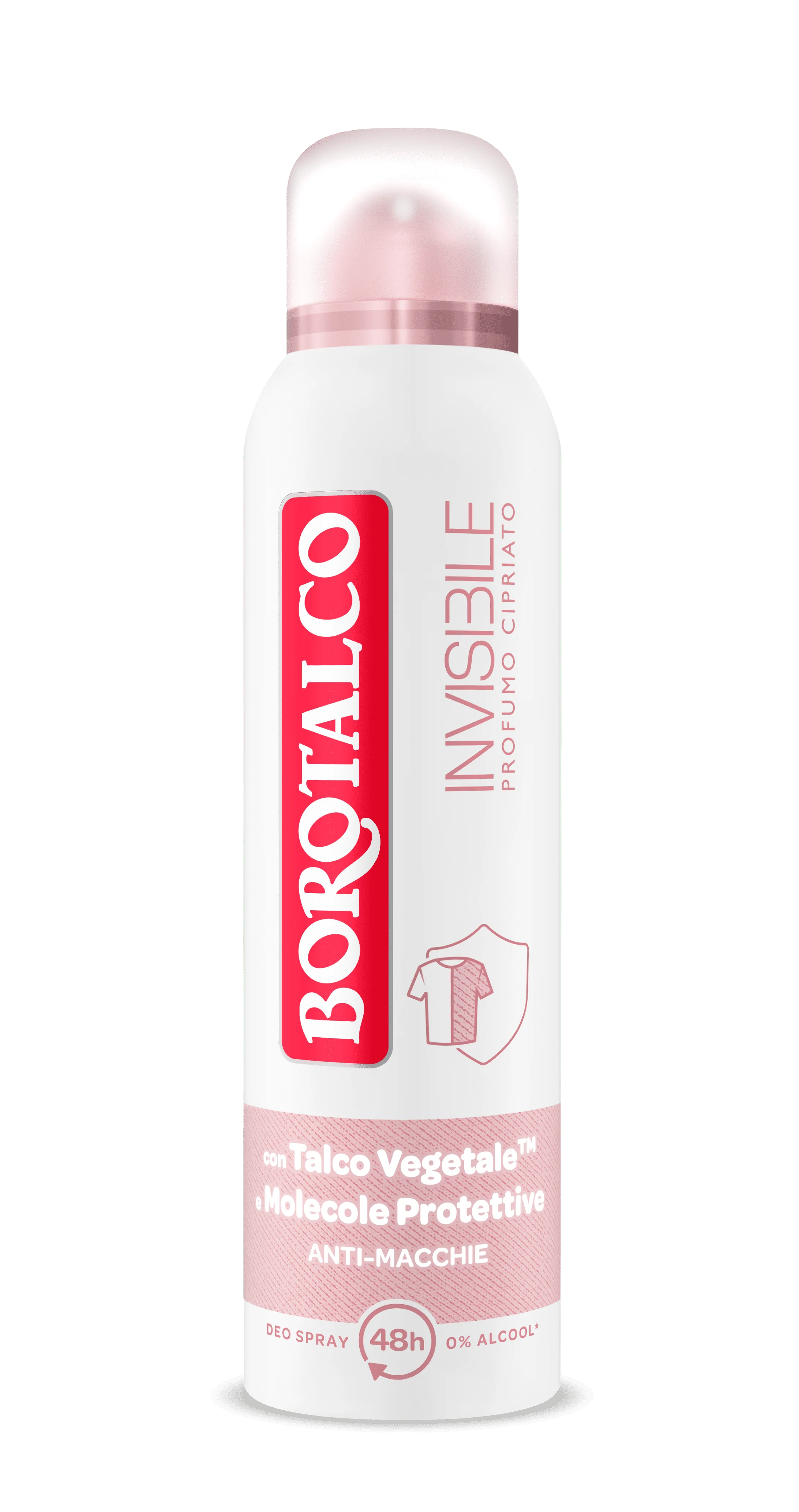 Borotalco Deo Spray Invisibile Rosa 150 ml Deodorante 48h