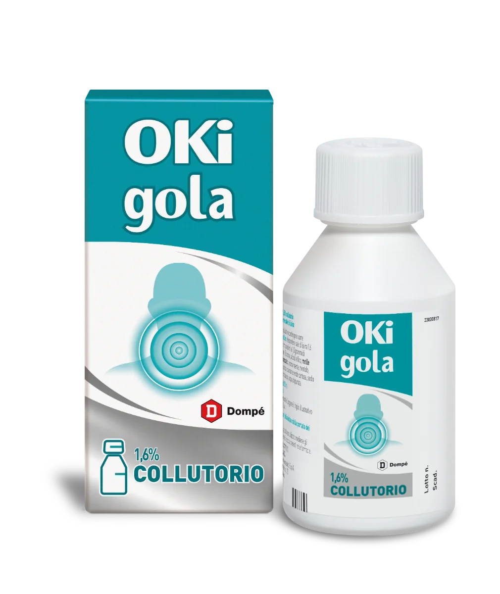 Oki Gola Collutorio 1,6% 150 ml Antinfiammatorio