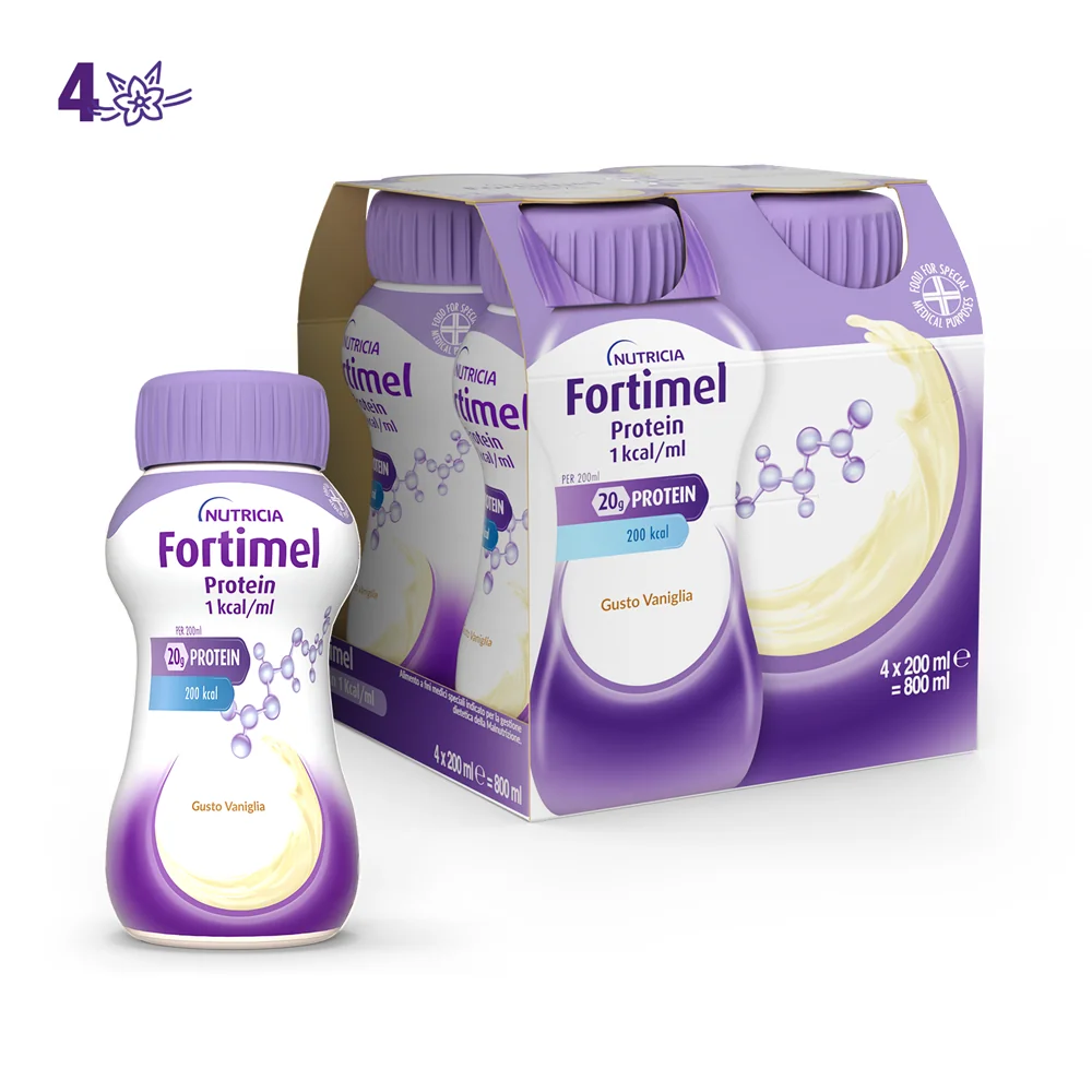 Nutricia Fortimel Vaniglia 4x200 ml Integratore Proteico