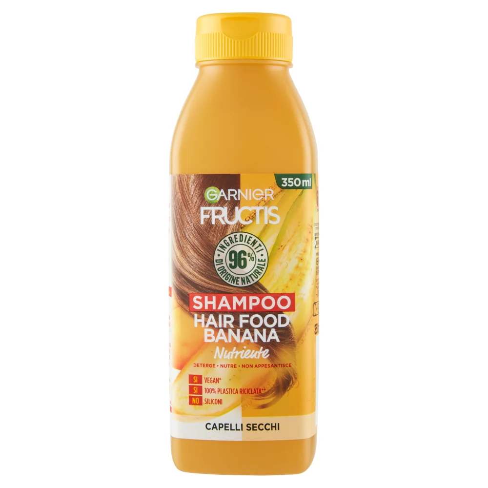 Garnier Fructis Hair Food Shampoo Banana Nutriente 350 ml Capelli secchi