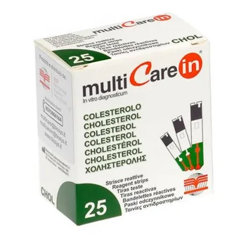 Multicare In Colesterolo Strisce Misurazione Colesterolo 25 Pezzi