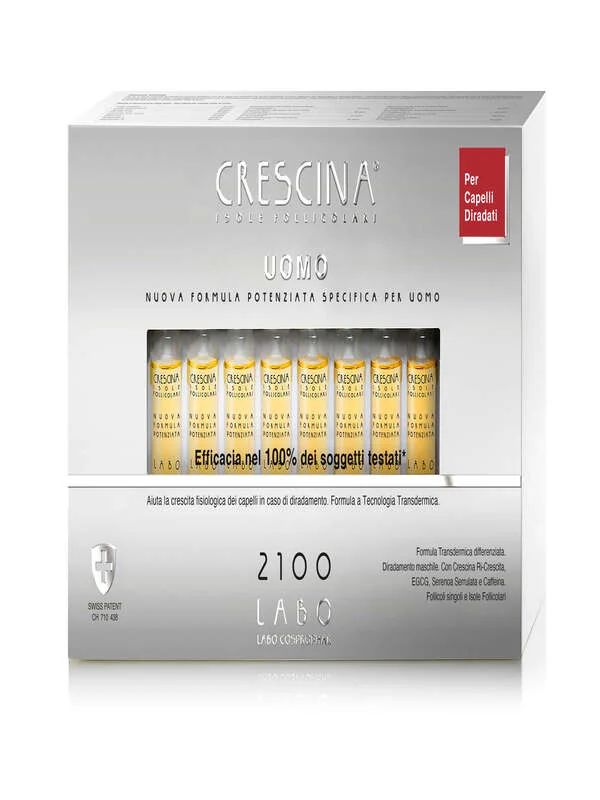 Crescina Isole Follicolari Uomo 2100 Fsp 20 Fiale Da 3,5 Ml Rafforzamento Capelli