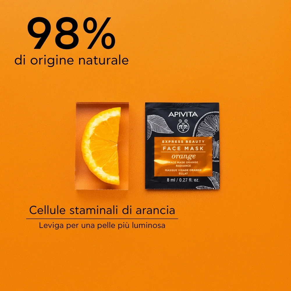 Apivita Express Orange 2 X 8 Ml Maschera Viso Illuminante