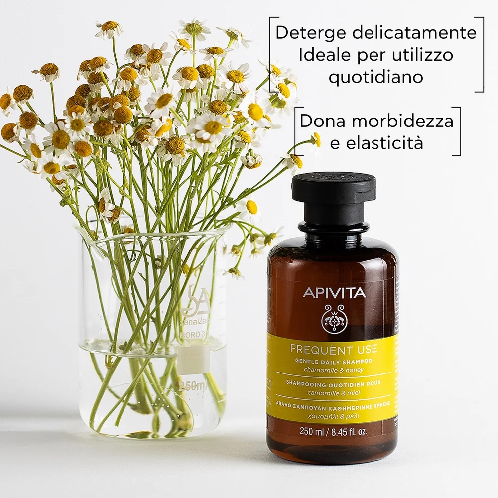 Apivita Gentle Daily Shampoo Uso Frequente 250 ml Camomilla e Miele