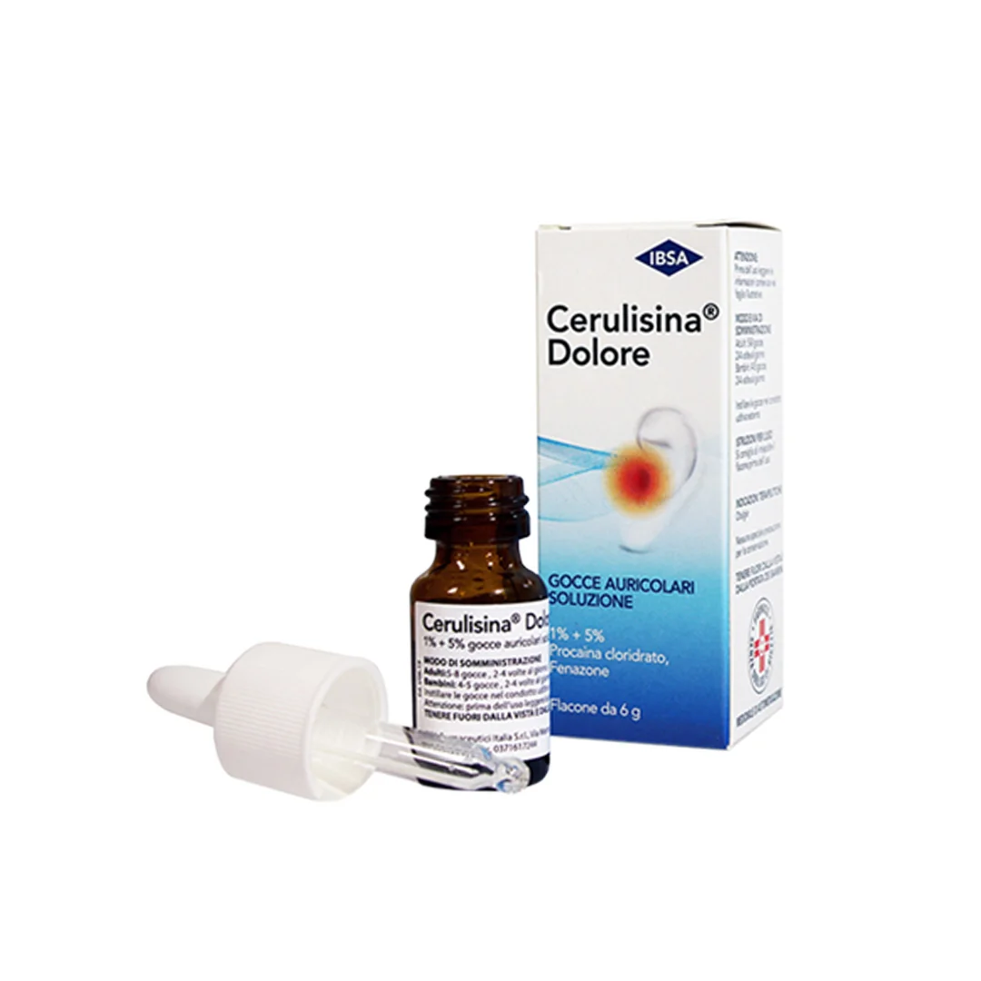 Cerulisina Dolore 1%+5% Gocce Auricolari 6 g Con Contagocce