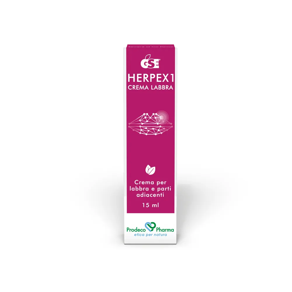 Gse Herpex 1 crema labbra 15 ml Sollievo dai sintomi dell’Herpes Labiale