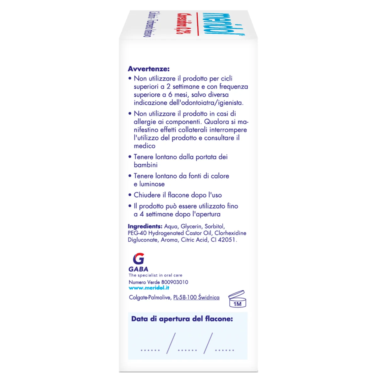 Meridol Collutorio Clorexidina 0,2% 300 ml Trattamento Gengive Infiammate