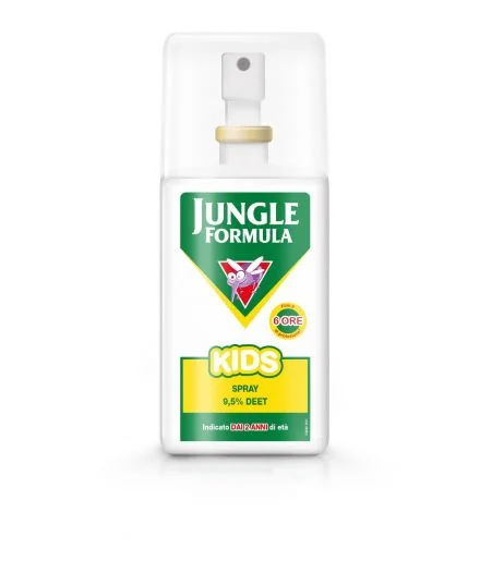 Jungle Formula Kids Spray 9,5% Deet 75 ml Indicato dai 2 Anni di Età
