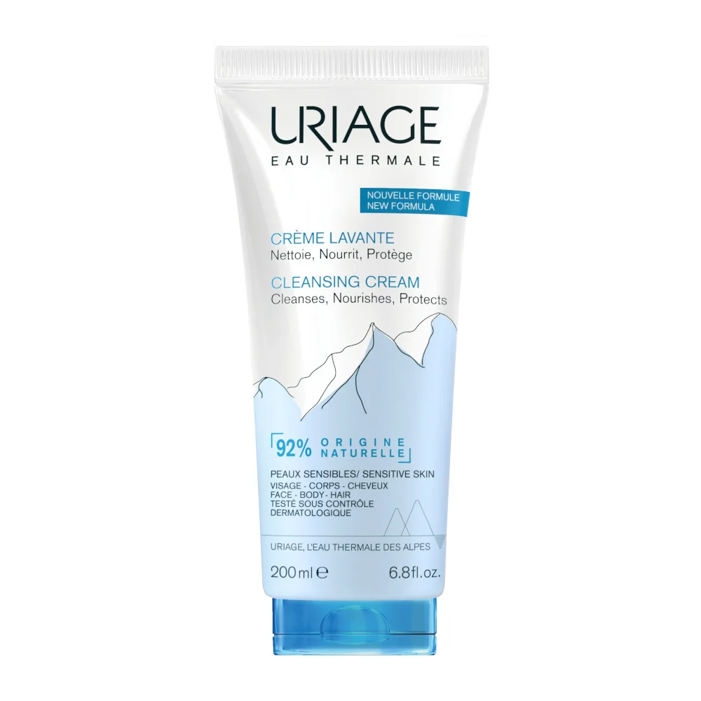 Uriage Eau Thermale Crema Lavante Detergente Viso Corpo e Capelli 200 ml Tutti i Tipi di Pelle