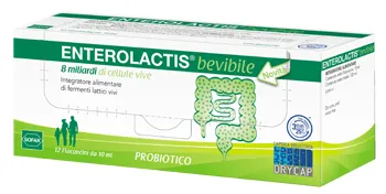 Enterolactis 12 Flaconcini 10 ml - Integratore fermenti Lattici