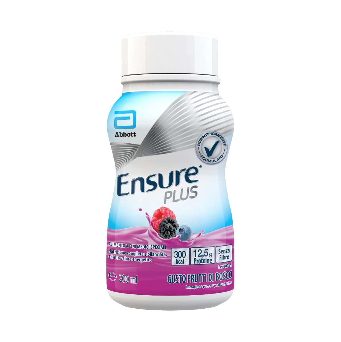 Abbott Ensure Plus Frutti di Bosco 4x200ml Integratore Ipercalorico