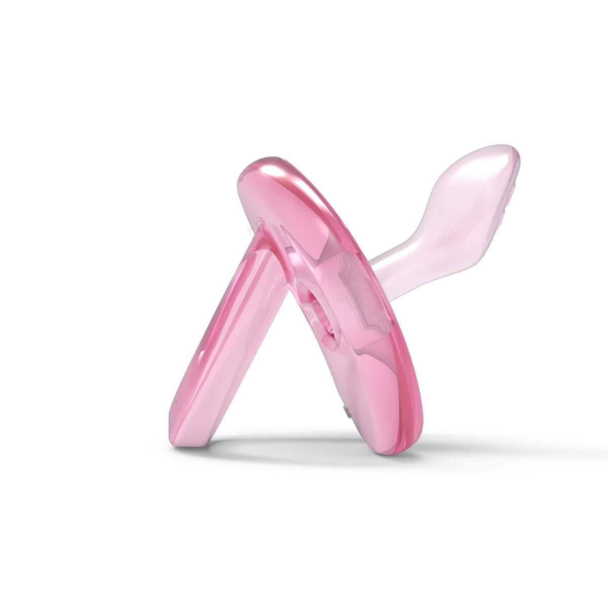Nuvita Orthosoft Light 2 Succhietti in Silicone con Tettarella Ortodontica Rosa 0M+