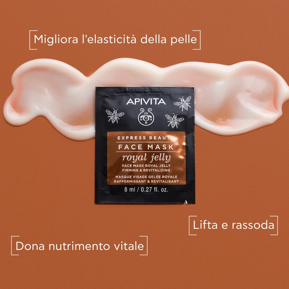 Apivita Express Royal Jelly 2 X 8 Ml Maschera Viso Rassodante