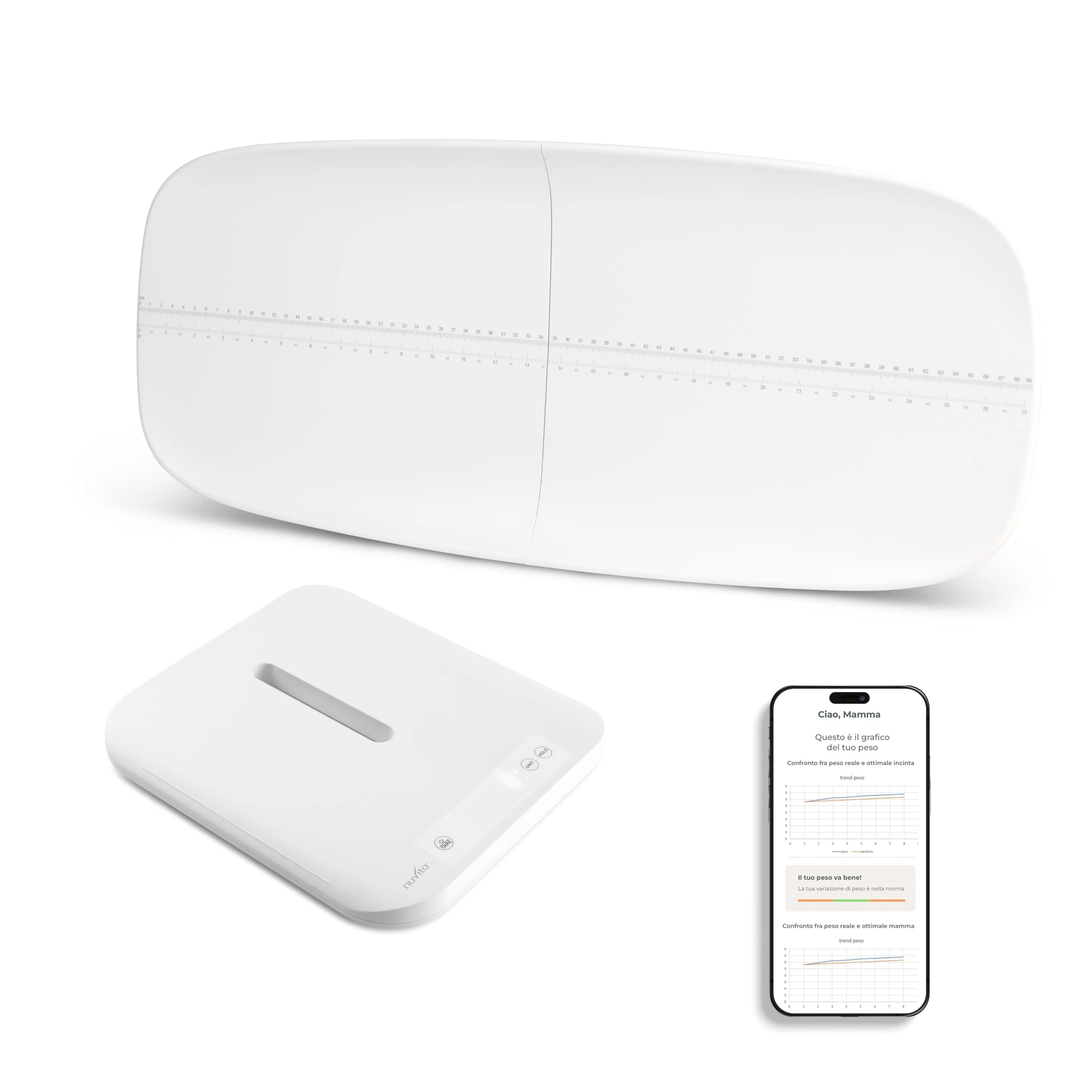 Nuvita Bilancia Digitale Bluetooth Controllo del Peso
